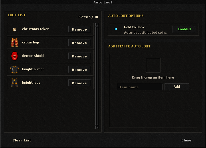 Auto Loot System