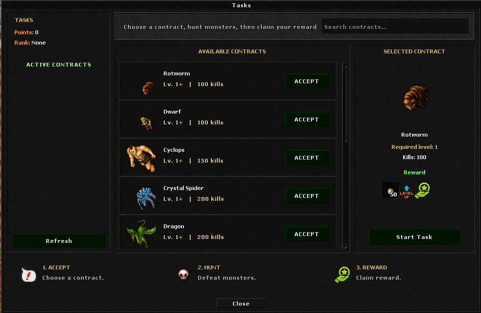 Tasks System